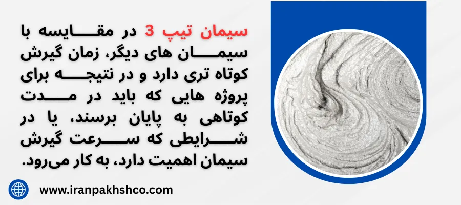 انواع سیمان - سیمان تیپ 3